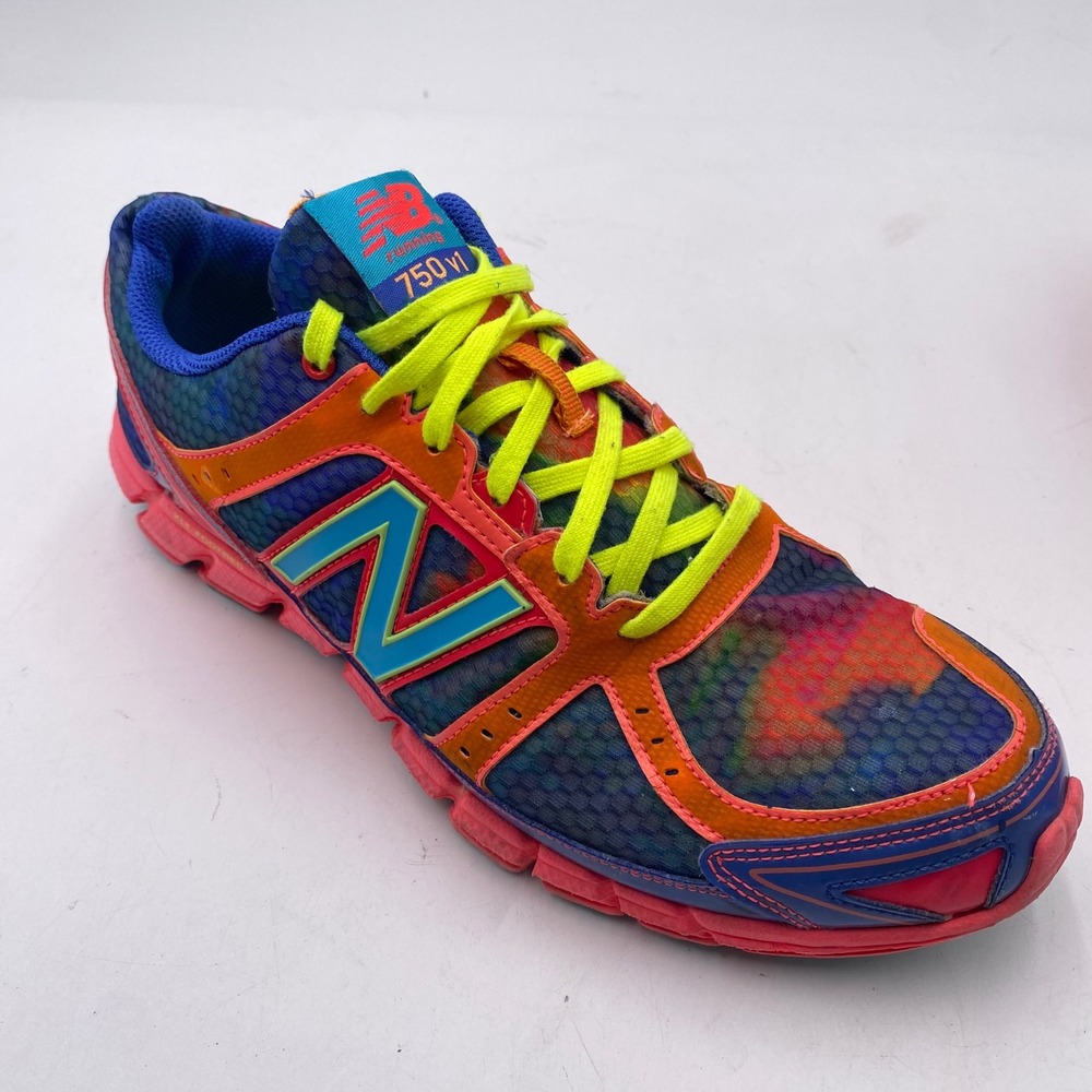 New Balance 750 v1 Running Shoes Womens 9 Multi Color Tie Dye Mesh XLT Footbed